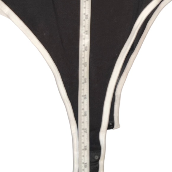 NWOT Womens Adidas Classic Blk and White body suit with snap closure- slimming❤️ - Picture 5 of 12